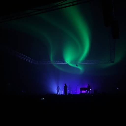 Et stemningsfullt bilde fra Nordlys-konserten i Tromsø